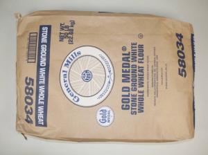 General Mills Untreated Fine Ground Stone Ground White Whole Wheat Flour, 50 Pound -- 1 each.