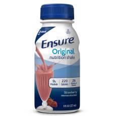 Ensure Original Nutritional Shake, 9g Protein, Strawberry, 8 fl