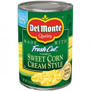 Del Monte Canned Fresh Cut Golden Sweet Cream Style Corn, 14.75-Ounce (Pack of 24)