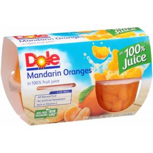 Dole Fruit Bowls, Mandarin Oranges In 100% Juice (16 Fl.Oz, 6 Per Case)
