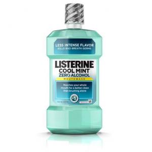 Listerine Mouthwash Zero Clean Mint, 500 Milliliter (6 Pack)