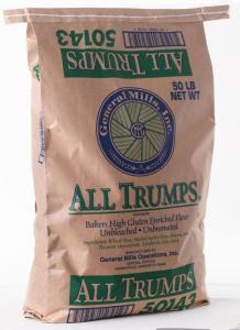 All Trumps Enriched Malted Spring Wheat Flour, 50 Pound - 1 each.