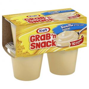 Grab N Snacks Ready-To-Eat Vanilla Pudding (14 OZ. Cups, 12 Per Case)