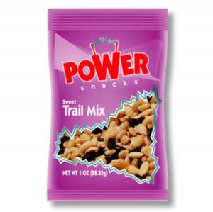 Power Snacks Sweet Trail Mix, Contains Milk & Peanuts (1 Oz. Bag, 150 Per Case)