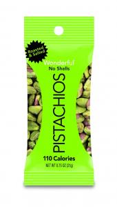 Wonderful Roasted and No Shell Roasted & Salted Pistachios, 96 x 0.75 oz Case
