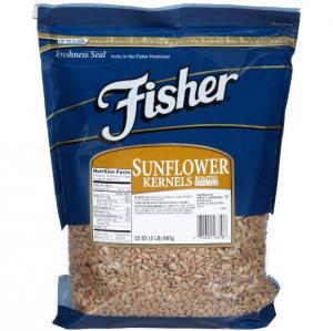 Fisher Chefs Naturals No Salt Roasted Sunflower Kernel (32 OZ, 3 Per Case)