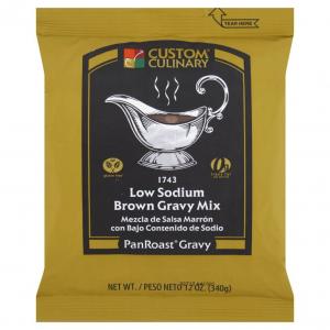 Tablecraft Low Sodium Brown Gravy Mix, 8 x 12 oz Case