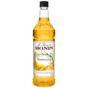 Monin Butterscotch Premium Gourmet Flevored Syrup (33.8 Ounce, 4 Per Case)