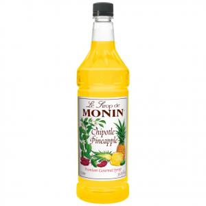 Monin Chipotle Pineapple Premium Gourmet Cocktail Syrup (33.8 Ounce, Pack Of 4)