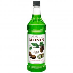 Monin Candied Kiwi Flavoured Syrup, Plastic Bottle (1 Ltr, Pack Of 4)