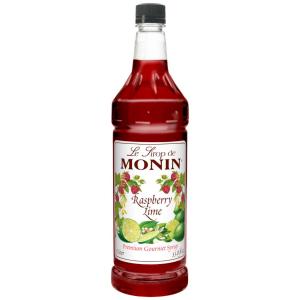 Monin Raspberry Lime Premium Gourmet Flavored Syrup (33.8 Ounce, 4 Per Case)