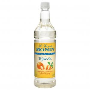 Monin Sugar Free Triple Sec Premium Gourmet Flavored Syrup (33.8 Oz, 4 Per Case)