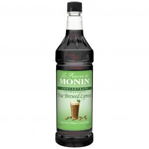 Monin M-FR135F True Brewed Espresso Gourmet flavor concentrate 4Pk-1L