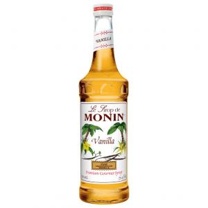 Monin Vanilla Premium Gourmet syrup, 750 Milliliter (12 Pack)