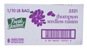 Fresh Gourmet Thompson Seedless Raisins, 10 Pound