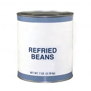 Commodity Canned Fruit & Vegetable Refried Beans With Lard Can 1 - Pantry Ingredient