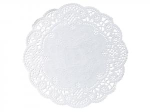 Brooklace Doily Pa/ White 6 Round French Lace, 1000 Each (1 Pack)