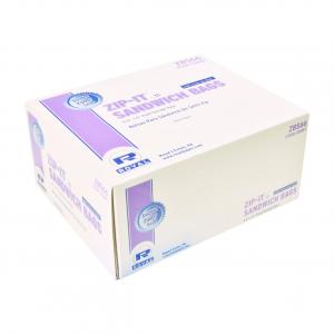 Royal Double Zipper Sandwich Bags, 6.5" x 6", Package of 500