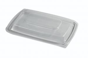 D & W Fine Pack Entree 10.25 Oblong Flat Rim Lid Vent, 240 Each
