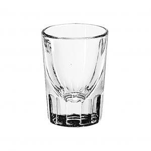 Libbey Lined Fluted 1.25 oz Whiskey Glass