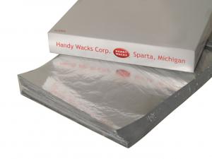 Handy Wacks Foil Laminated Sandwich Wrap, 16 x 14 inch - 500 per pack - 2 packs per case.