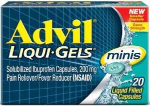 Advil Liquid Gel Mini, 20 Each (12-6 Pack)