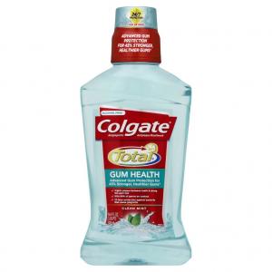 Colgate Total for Gum Health Mouthwash, Clean Mint - 500mL, 16.9 fluid ounce(Pack of 6)