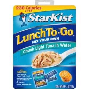 Starkist Lunch To-Go, Chunk Light Tuna in Water, 4.1-Ounce Packa