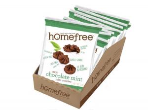 Homefree Gluten Free Chocolate Mint Mini Cookies (0.95 OZ, 10 Per Case)