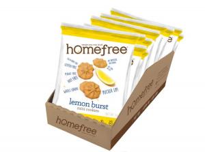 Homefree Gluten Free Lemon Burst Mini Cookies Grab & Go Boxes Si