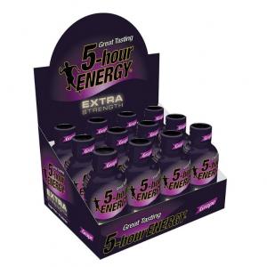 5 Hour Energy Extra Strength Grape Energy Shot, 1.93 Fluid Ounce - 12 per pack -- 18 packs per case.