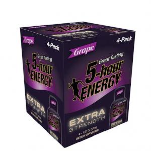 5 Hour Energy Extra Strength Grape Shots, 7.72 Fluid Ounce -- 12 per case.