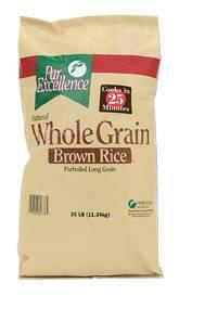 Par Excellence Parboiled Whole Grain Brown Rice, 25 Pound