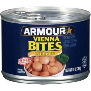 Armour Chicken Vienna Sausage Bites, 10 Ounce (12 Pack)