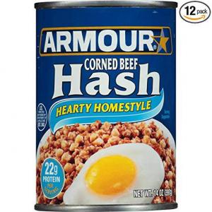 Armour Hearty Homestyle Corned Beef Hash, 14 Ounce (Pack of 12)