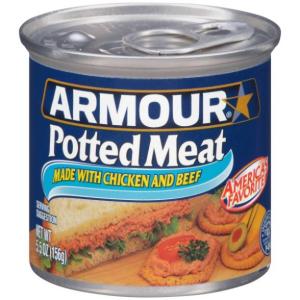 Armour Star Potted Meat, Chicken And Pork, Ready-To-Eat (5.5 OZ, 24 Per Case)