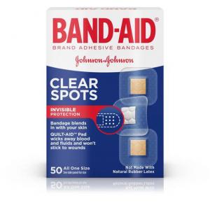 Band-Aid Clear Spots, 50 Count (4-5 Pack)