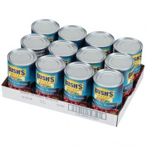 Bush's Best Seasoned Kidney Beans, 16 oz (12 cans)