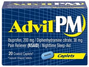 Pfizer Consumer Health AdvilPm Coated Sleepin Caplets 20Each 6Count (PACK OF 12)