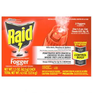 S.C. Johnson's Raid Concentrated Triple Pk Fogger 4.5oz (12 Pk)