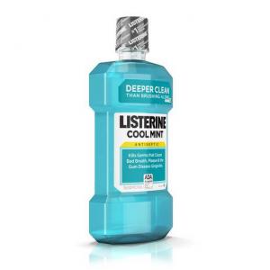 J & J Listerine Cool Mint Mouthwash 1.5L (PACK OF 6)
