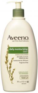 J & J Aveeno Daily Moisture Lotion Pump 18foz 3Count (PACK OF 4)