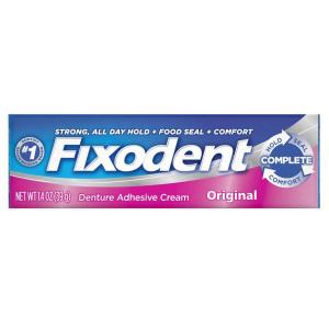 24 PACKS : Fixodent Denture Adhesives Cream, Original - 1.4 Oz