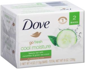 Dove Bar Soap Go Fresh Cool Moisture, 24 x 7.5 oz Case