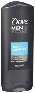 Uniliver Dove Mens Men+Care Clean Body And Face Wash, 6 x 13.5 fl oz Case