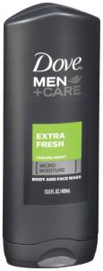 Uniliver Dove Mens Men+Care Extra Fresh Body And Face Wash, 6 x 13.5 fl oz Case
