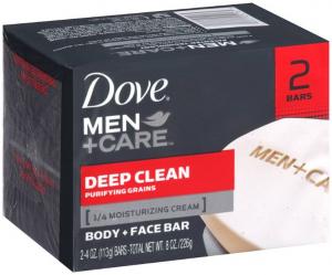 Uniliver Dove Men+Care Deep Clean Bar Soap 8oz (PACK OF 24)