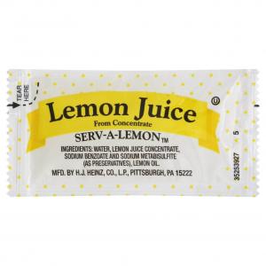 Lemon Juice Packets, 4 Gram - 200 per case by Portion Pac