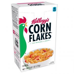 Kellogg?s Corn Flakes, Breakfast Cereal, Original, Fat-Free, Single Serve, 0.81 oz Box(Pack of 70)