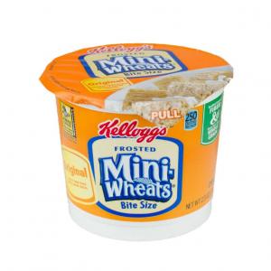 Wholesale CASE of 20 - Keebler Frosted Mini Wheats Cereal-in-a-Cup-Cereal-In-A-Cup, 2.5 oz., 6/PK, Frosted Mini Wheats
